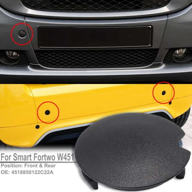 Car Front Bumper Tow Hook Cover 4F0807441F for Audi A6 2009 2010 Tow Hook  Eye Lid Trailer Cap Black 