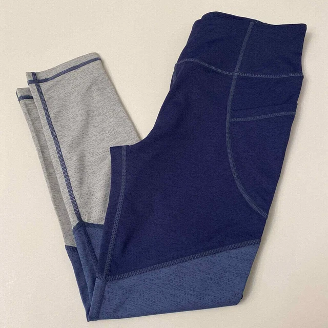 Jadelynn Brooke Go Girl Workout Blue Ombre Capri Leggings Size XSmall JLB Fit