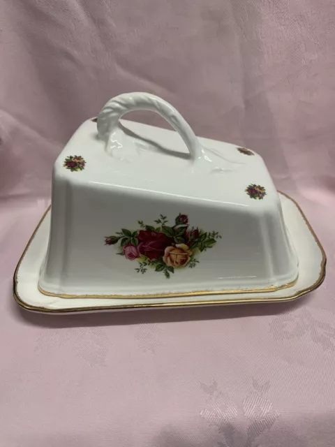 Royal Albert Old Country Roses Rare Lidded Cheese / Butter Dish ✅120
