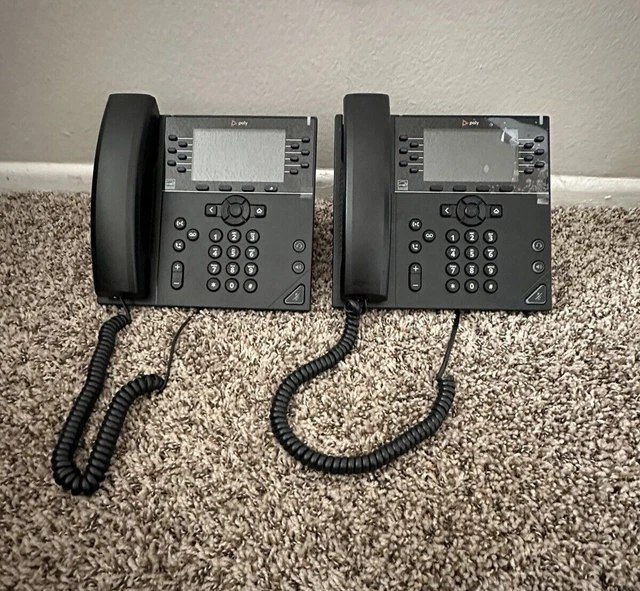 Polycom 2201-48840-001 VVX 450 HD Digital VOIP Telephone 12 Line Business Phone