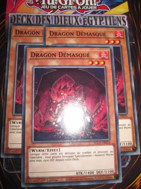 Yu-Gi-Oh! Playset (3 Cartes) Dragon Demasque Ego1-Fr016 Edition 1 French