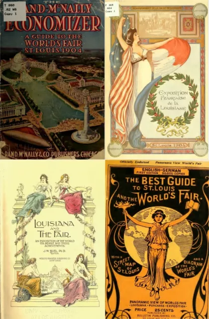 157 Old Books on Louisiana Purchase Exposition St. Louis World's Fair 1904 DVD 2