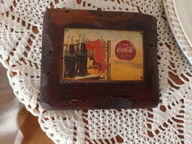 Quadretto In Legno Coca Cola