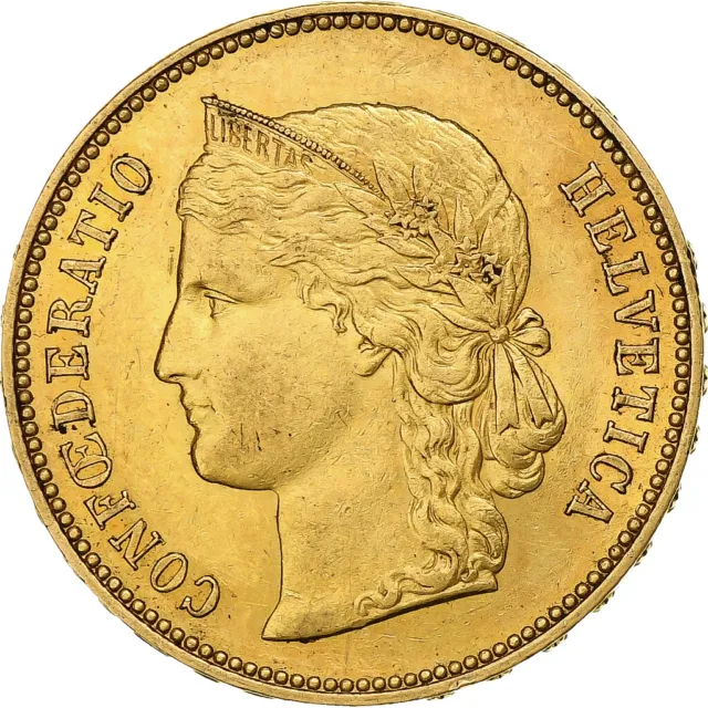 [#869746] Svizzera, 20 Francs, Helvetia, 1896, Bern, Oro, SPL-, KM:31.3