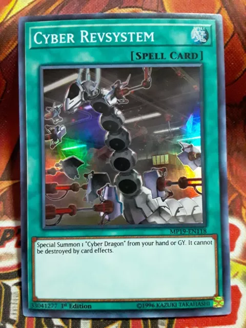 ( CYBER REVSYSTEM  ) - Super Rare - MP19-EN118 - 1st NM - Yu-Gi-Oh 2019 Mega Tin