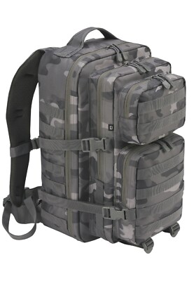 Brandit BRANDIT Zaino Borsone uomo donna militare campeggio US Cooper 25 litri Grey camo 