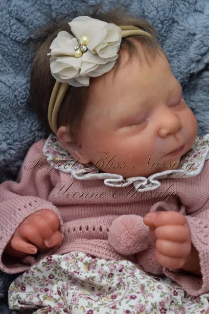 *Pbn* Yvonne Etheridge Reborn Baby Girl Doll Sculpt Luciano By Cassie Brace 0123