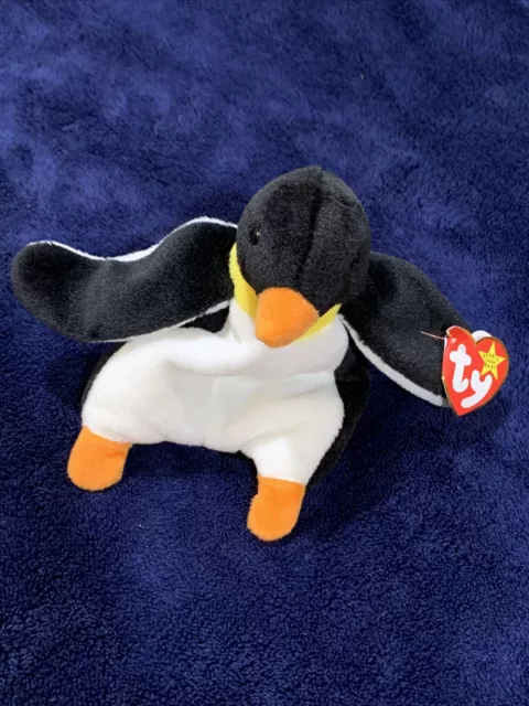 TY Beanie Baby - WADDLE the Penguin (6.5 inch) - MWMTs Stuffed Animal Toy