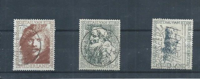 Netherlands stamps.  1956 Rembrandt Self Portrait used. SG 830 CV £22 (AA514)