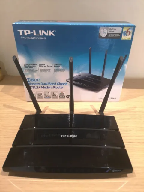 TP-LINK TD-W8980 Wireless Dual-Band Gigabit ADSL2+ Modem Router