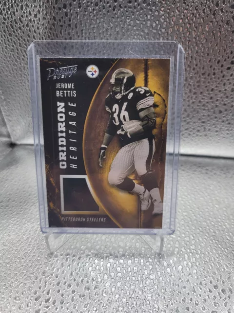 2021 Panini Prestige Jerome Bettis Gridiron Heritage Black Patch!! STEELERS!