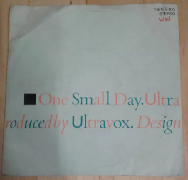 7" Single Vinyl Schallplatte Ultravox One small Day 1984