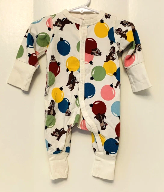 Disney Porlarn O. Pyret 0-2 months 50-56 cm Pajamas Sleeper Christmas Chipmunk