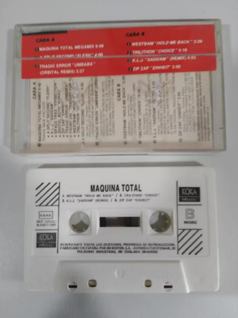 Maquina Total Cinta Tape Cassette 1991 Koka Music Spanish Edition 3