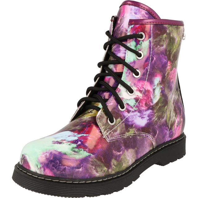 Indigo Fille Chaussures Tex Hiver Bottes Fourrées à Lacets 452-190 Violet Reißv