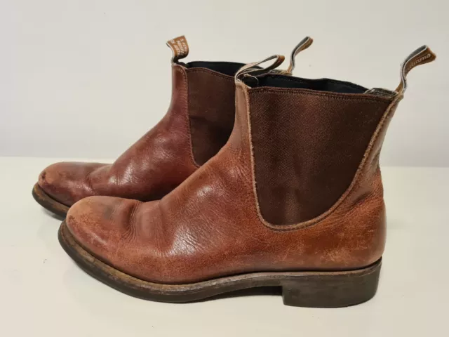 R.M. Williams Brown Leather boots size 7.5 G
