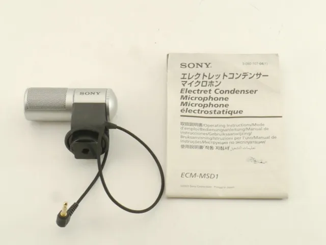 Sony ECM-MSD1 Electret Condenser Microphone for Mini DV Camcorder