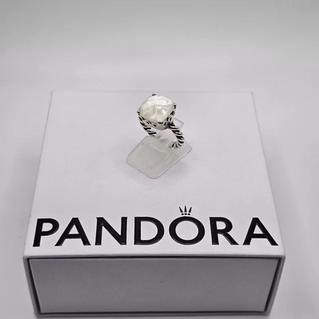 Genuine Pandora Mother Of Pearl Sincerity Path Ring ALE 925 Size - 48 #190828MP