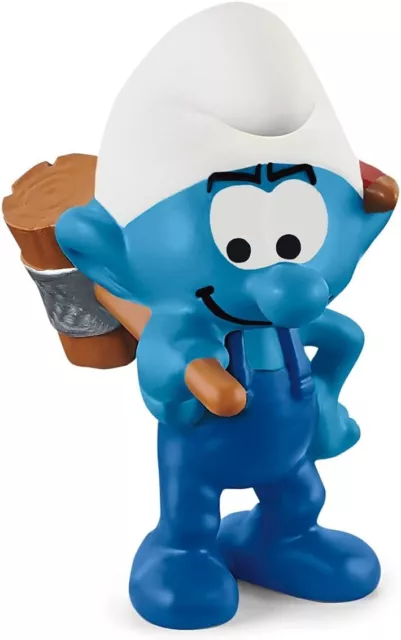 NEW Schleich - SMURFS: Handy Smurf with Hammer Figurine