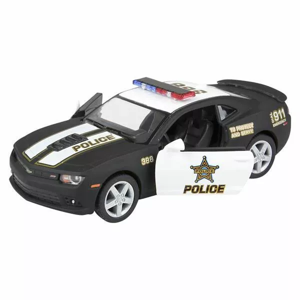 RI Novelty -Pull Back Die-Cast Metal Vehicle - 2014 CHEVY POLICE CAMARO (5 inch)