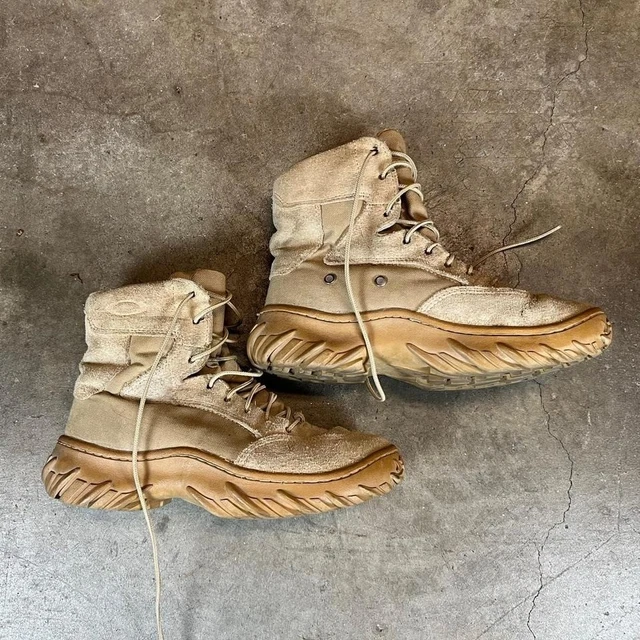 OAKLEY SI ASSAULT Boots Desert Tan Suede Tactical Military Vibram Mens ...