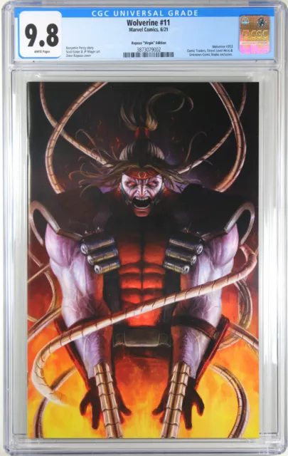 Wolverine #11 (Dave Rapoza Exclusive Virgin Variant) Comic ~ Cgc Graded 9.8 Nm/M