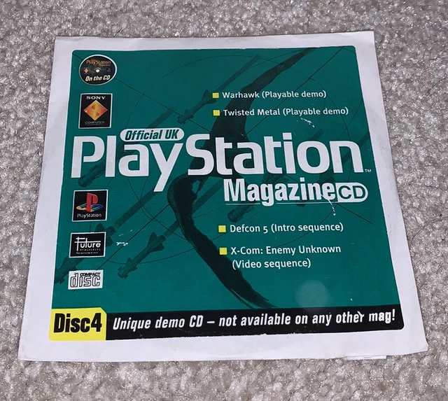 Official PlayStation Magazine Demo Disc 4 New Sony PS1 1 Rare OPM Twisted Metal