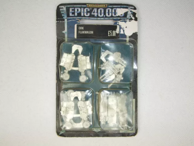 One Ork Flakwagon Blister Metal Armageddon Epic 40,000 Space Marine Warhammer GW