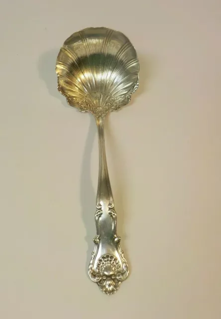 Durgin NEW QUEENS Sterling Silver Gravy Ladle, No Monogram, 78 Grams