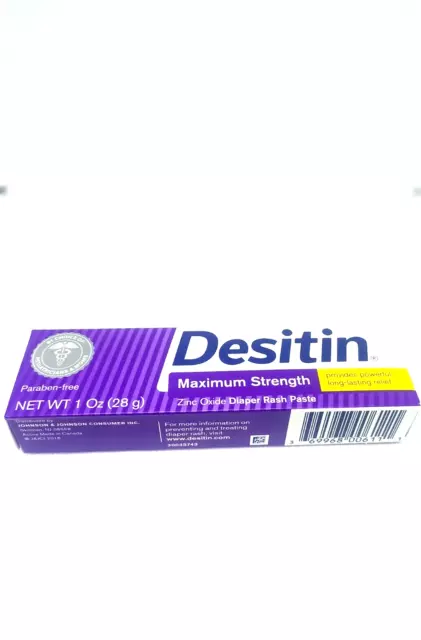 Desitin Maximum Strength Diaper Rash Paste - 1 0z (Pack of 6)