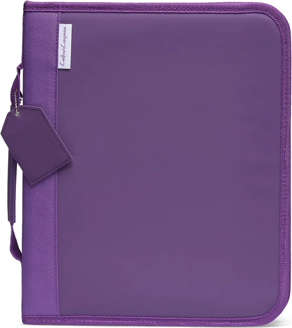 Carpeta grande de almacenamiento de troqueles y estampillas de metal Crafter's Companion - sostiene paneles 9"