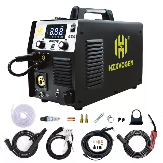 5in1 MIG CUT TIG MMA Welder Gas/Gasless Welder Machine Plasma Cutter W/TIG Torch