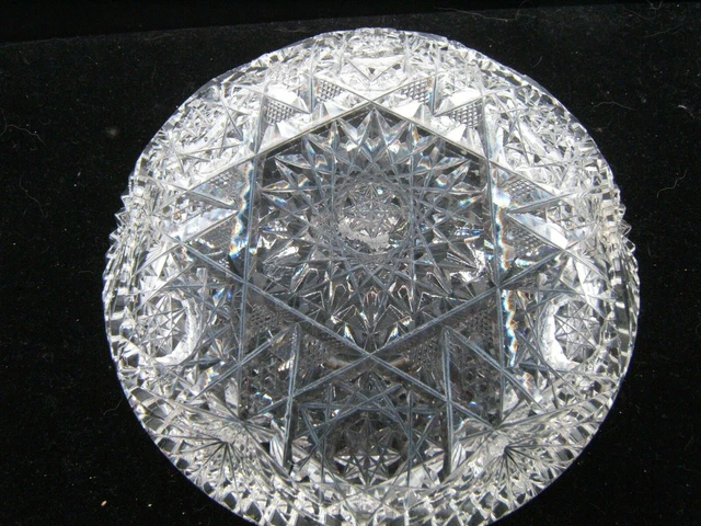 American Brilliant Cut Glass Very Nice Small Bowl 5