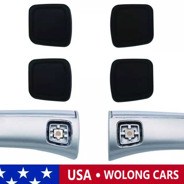 4X Keyless Go Door Handle Button Cover Fit for Mercedes W220 S350 S430 S500 S55