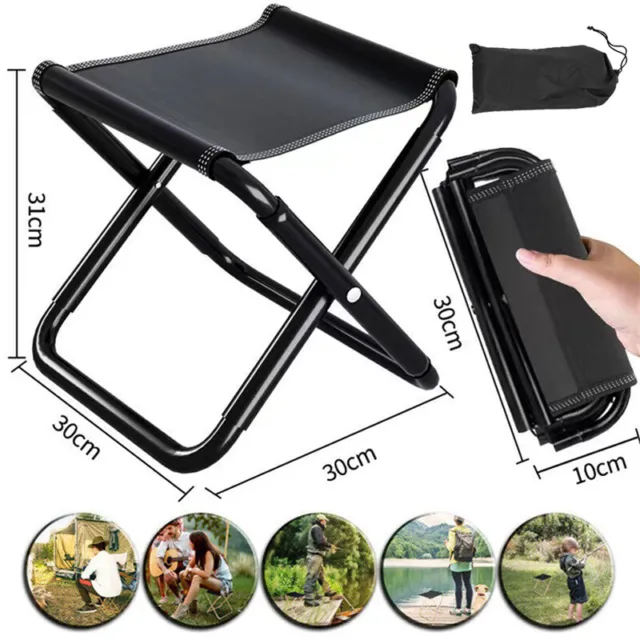 Mini Portable Folding Stool Outdoor Fishing Camping Picnic Travel Beach Chair AF