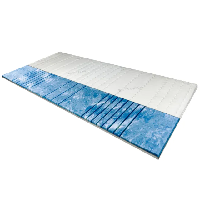 7 Zonen Gel Topper Matratzenauflage Gelschaum Topper 160x200 cm 8 cm