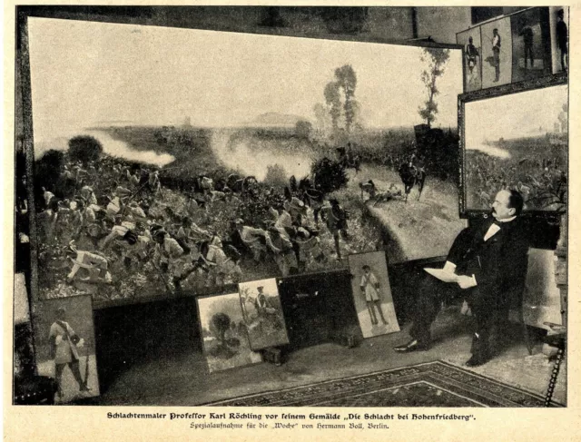 Der Schlachtenmaler Prof. Karl Röchling Die Schlacht bei Hohenfriedberg von 1900