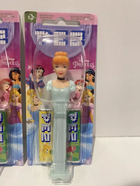 3 PCS Pez Dispenser Disney Princess: Rapunzel Cinderella Snow White - 2 x 17g 3