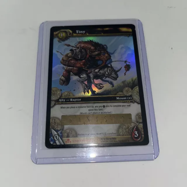 World of Warcraft WOW TCG Tiny Loot Card Unscratched