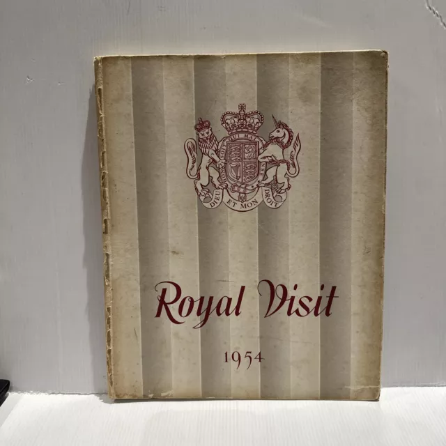 1954 Royal Visit Souvenir Book covering Queen Elizabeth II trip to Australia