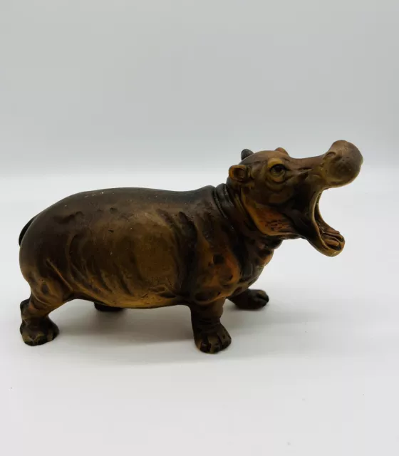 Vintage UCTCI Japan Hippopotamus Porcelain Figurine 8 Inches House Hippo