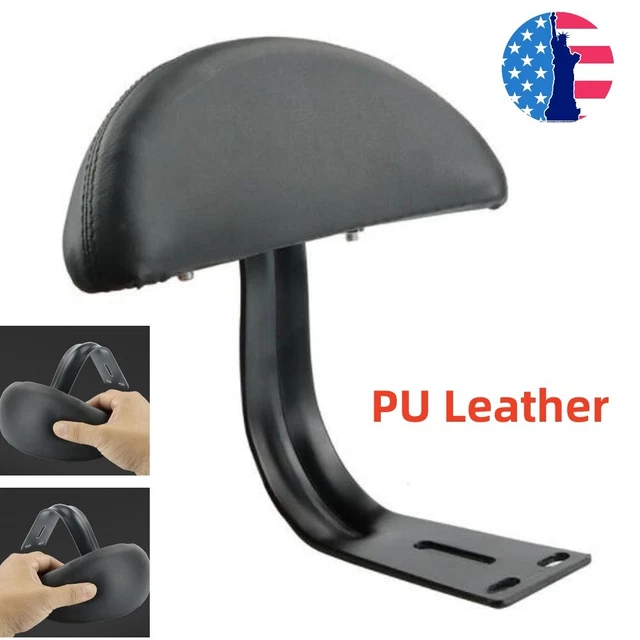 Motorcycle Scooter PU Leather Rear Backrest Passenger Seat Cushion Soft Pad