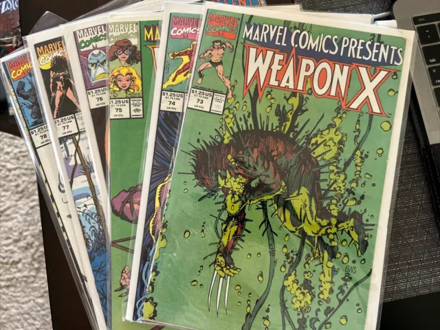 Marvel Comics Presents Wolverine Weapon X, Lot of 6 Issues 73 - 78 VF/NM