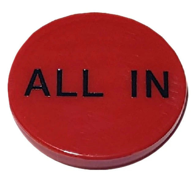 🔥HOT Texas Hold'em Poker 2 "all-acrylic button with double-sided red with black