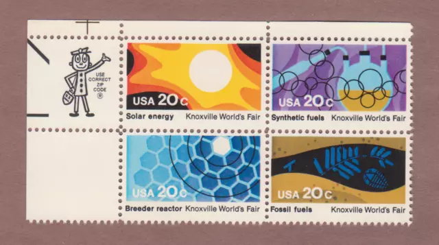 US Scott # 2006-2009 - Mr. ZIP Block Of 4 - Knoxville World's Fair - MNH - 1982