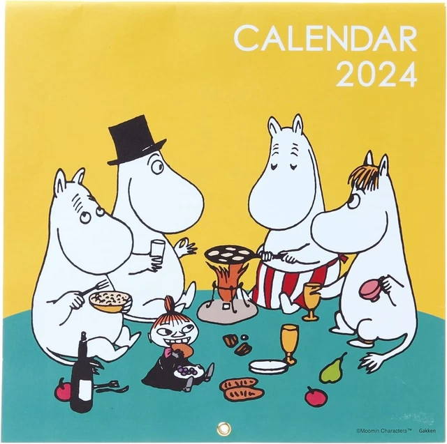 MOOMIN 2025 WALL Calendar Square Moomin Village Tove Jansson Japan NEW