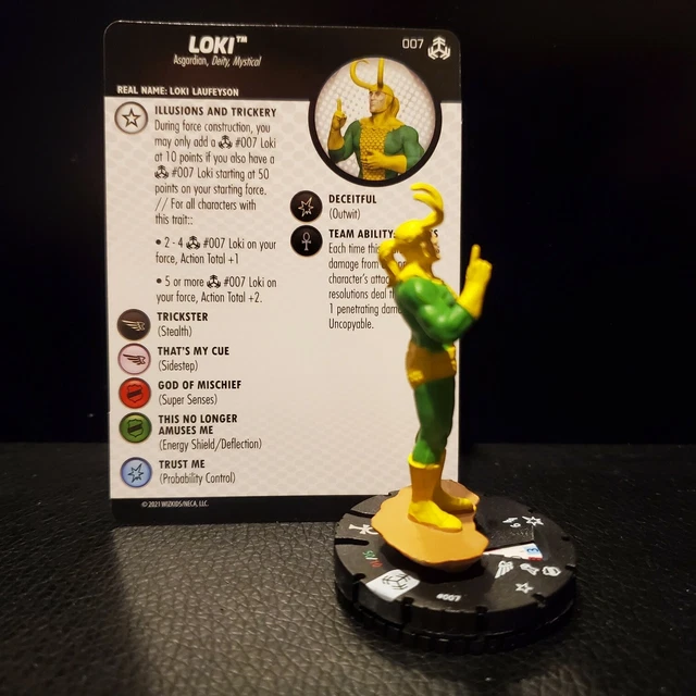 HeroClix Marvel Avengers War of Realms: Loki #007 w/card 3