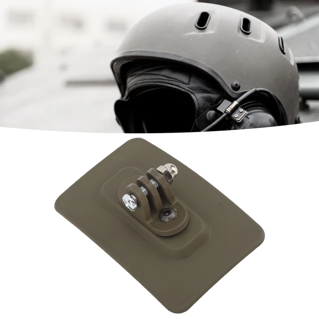 Base de montaje en casco portátil gancho y sujetador de bucle fácil de usar nailon