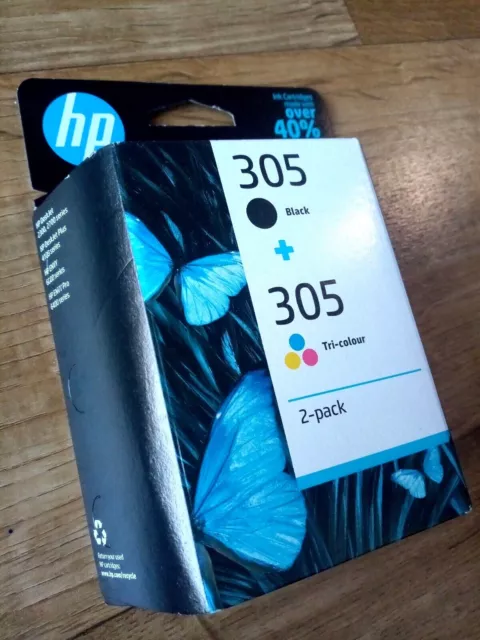 HP 305 Pack 2 Cartouches d'Encre Noire + Trois Couleurs NEUF & ORIGINAL 6ZD17AE