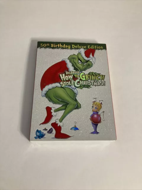 Dr. Seuss’ How The Grinch Stole Christmas DVD 50th Birthday Deluxe Edition (NEW)